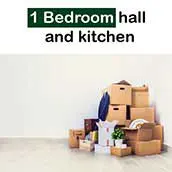1 Bedroom hall and kitchen