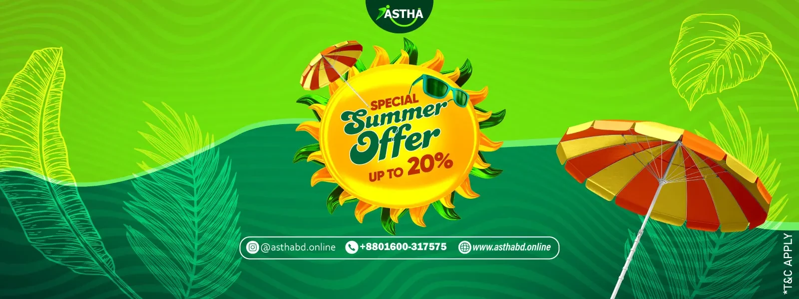 ASTHA - Summer Special Offer | Grab Your Discount By Ordering Any Professional Services.